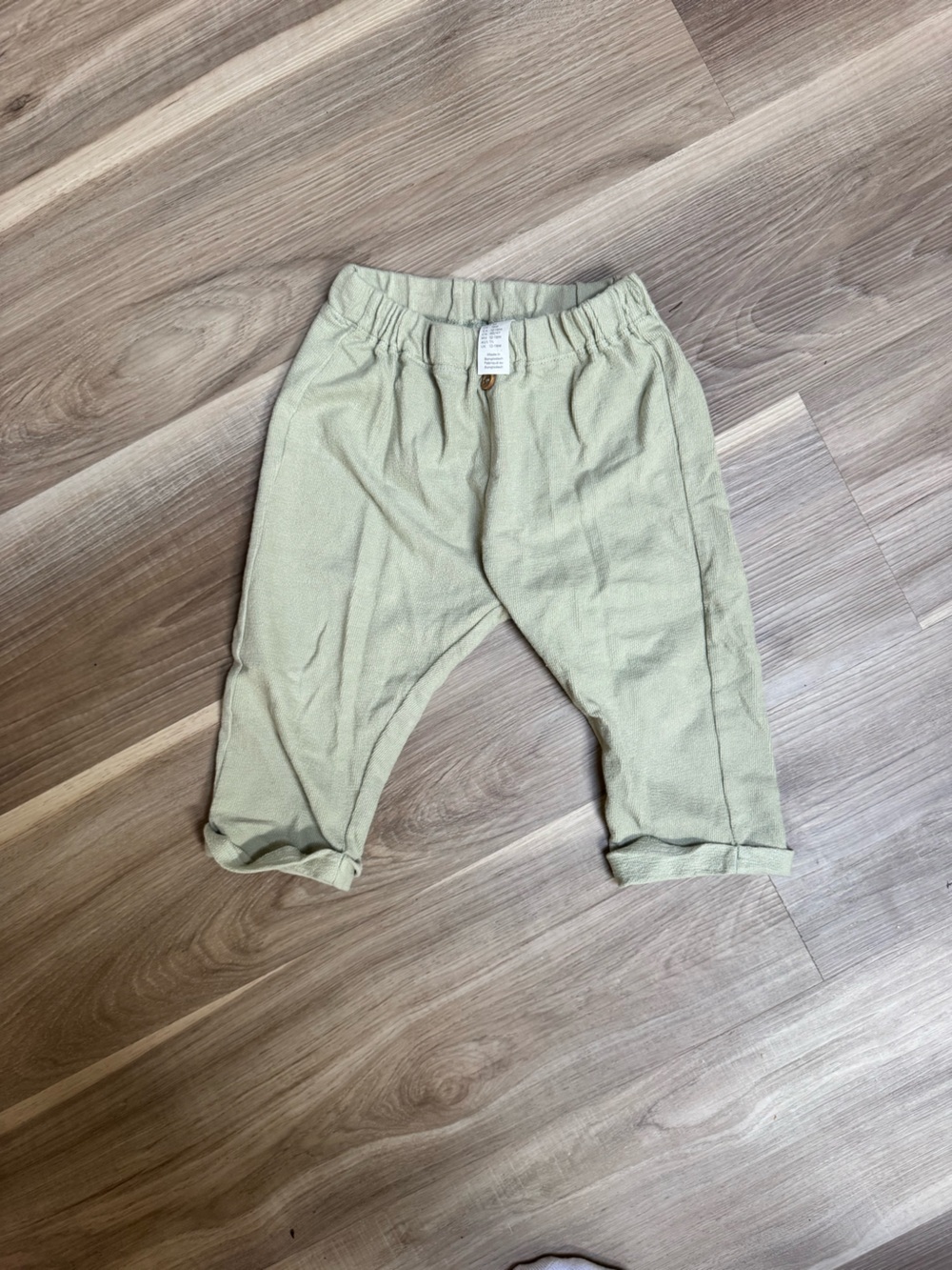 H&M Neutral Green Elastic-Waist Bottoms